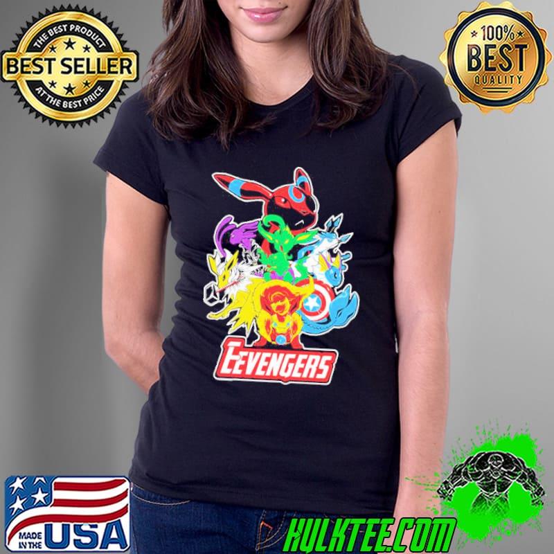 Marvel Pokemon Evolutions Nick Fursona Revengers Shirt Ladies Tee Marvel Pokemon Evolutions Nick Fursona Revengers Shirt Ladies Tee