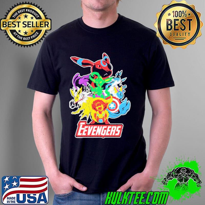 Marvel Pokemon Evolutions Nick Fursona Revengers Shirt Unisex Marvel Pokemon Evolutions Nick Fursona Revengers Shirt Unisex