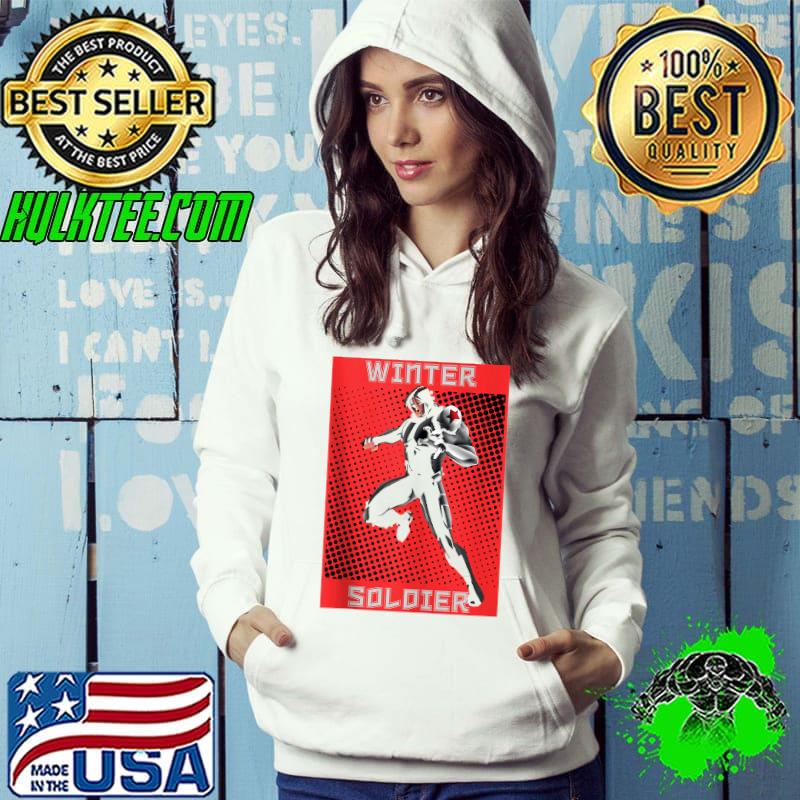 Marvel Winter Soldier Halftone Pop Art Poster T-shirt
