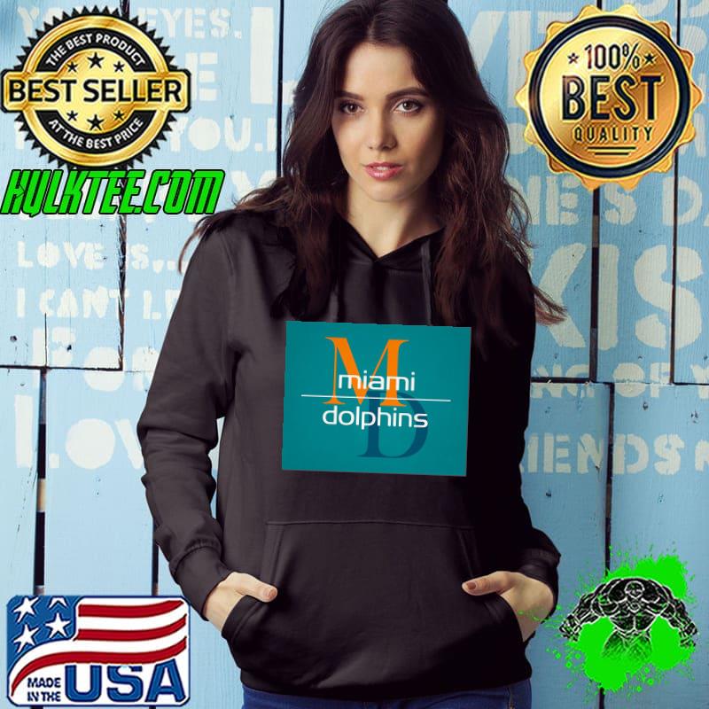 MD Miami Dolphins Letter And Team Abstract Art Shirt Hoodie MD Miami Dolphins Letter And Team Abstract Art Shirt Hoodie