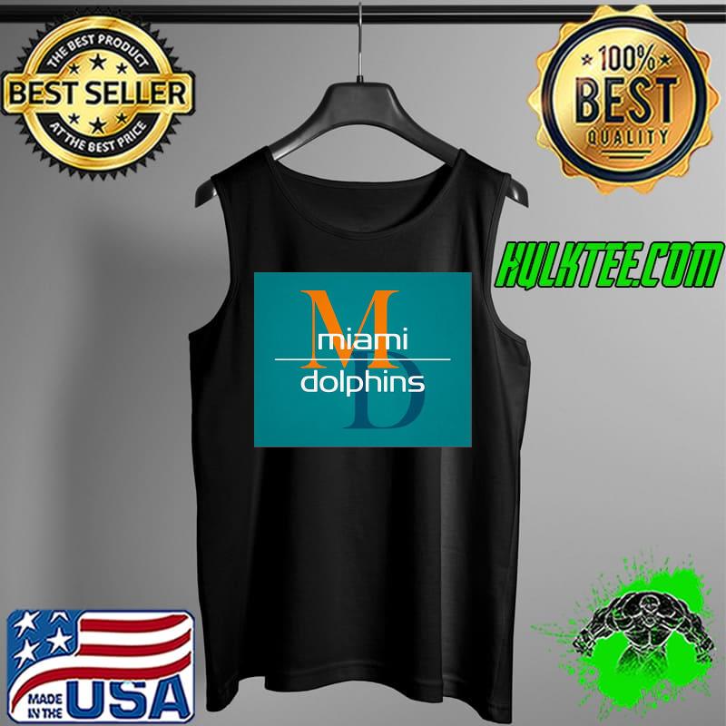 MD Miami Dolphins Letter And Team Abstract Art Shirt Tank Top MD Miami Dolphins Letter And Team Abstract Art Shirt Tank Top