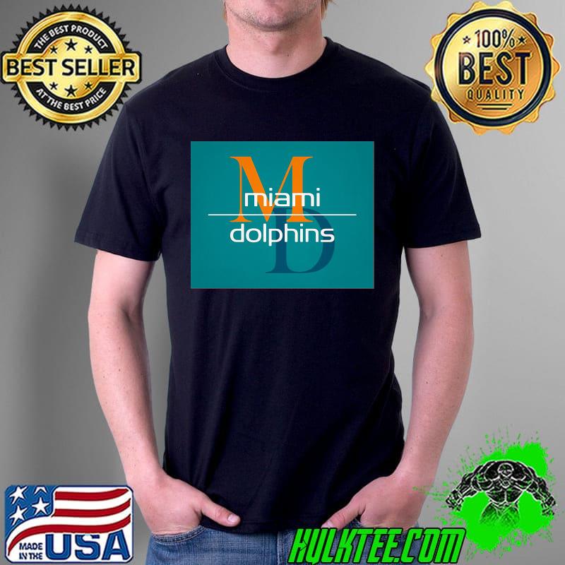 MD Miami Dolphins Letter And Team Abstract Art Shirt Unisex MD Miami Dolphins Letter And Team Abstract Art Shirt Unisex