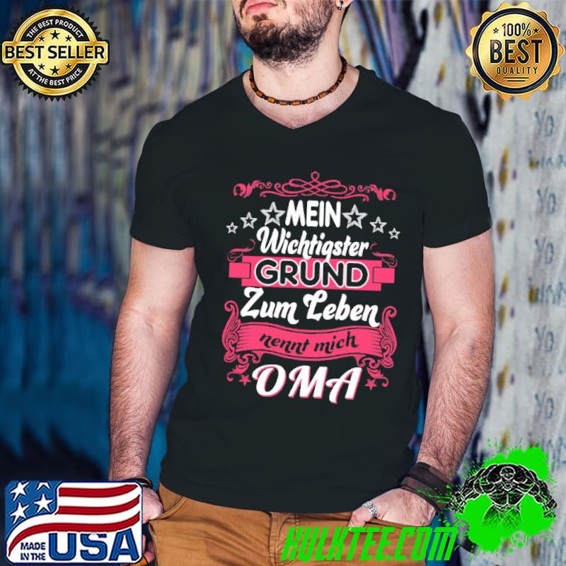 Mein Wichtigster Grund Zum Leben nennt Mich OMA Shirt Guys V Neck Mein Wichtigster Grund Zum Leben nennt Mich OMA Shirt Guys V Neck