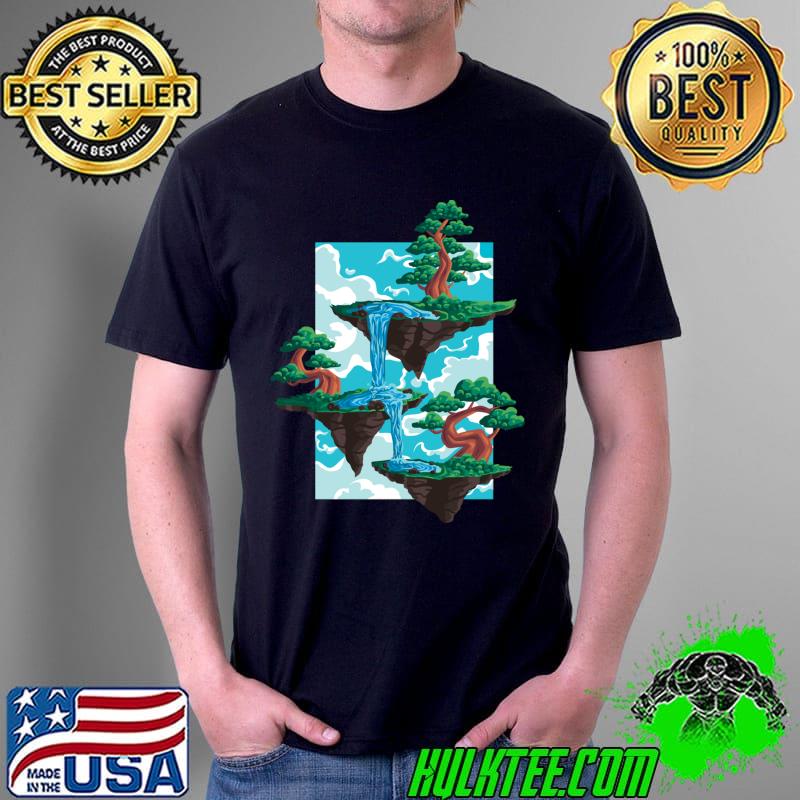 Men Women Unisex Floating Island Fantasy Art Flat Earth T-s Unisex Men Women Unisex Floating Island Fantasy Art Flat Earth T-s Unisex