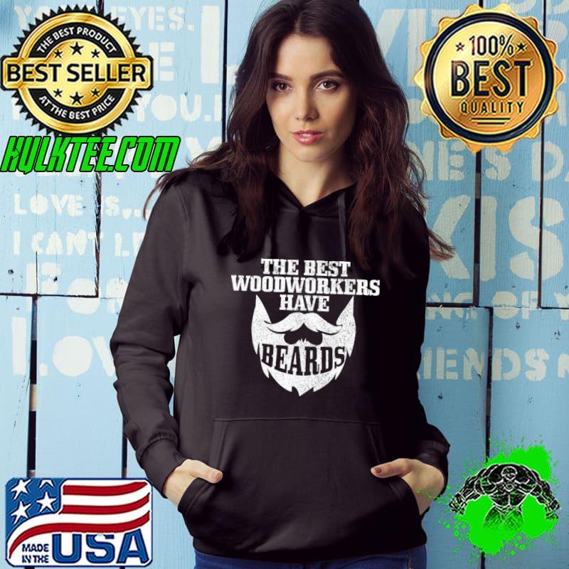 Mens Woodworker The Best Woodworkers Have Beards Carpenter Premium T-Shirt