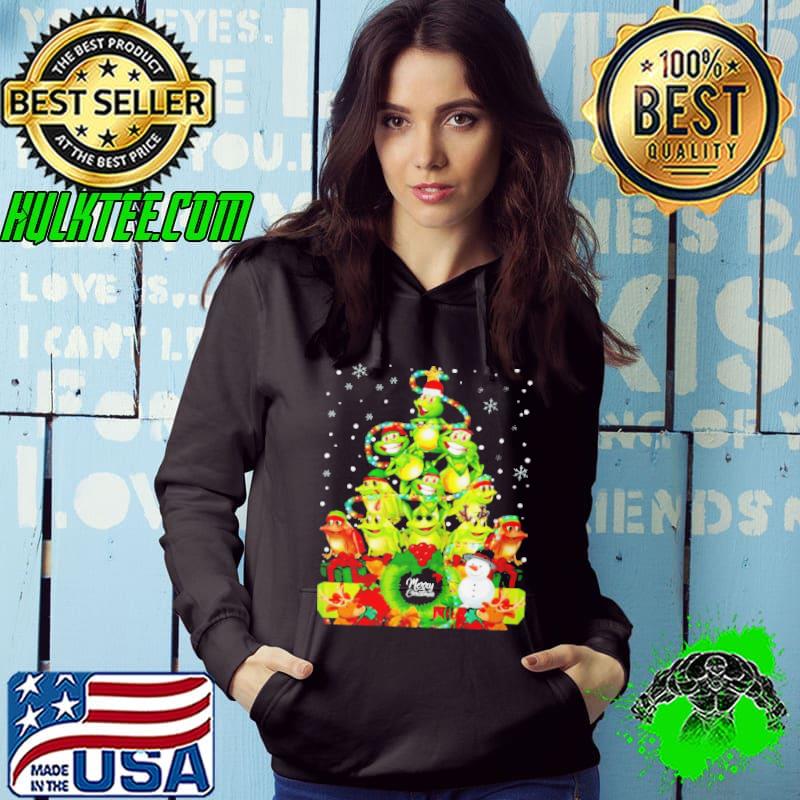 MERRY CHRISTMAS FROG CHRISTMAS TREE XMAS FROGS SHIRT