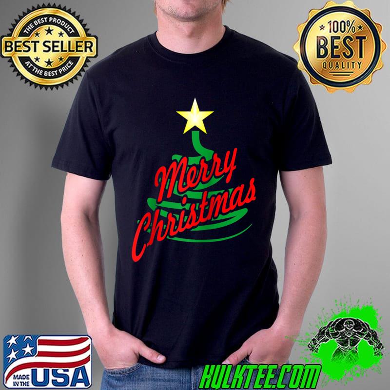 Merry Christmas with a stylish Christmas Tree Raglan Baseball T-s Unisex Merry Christmas with a stylish Christmas Tree Raglan Baseball T-s Unisex