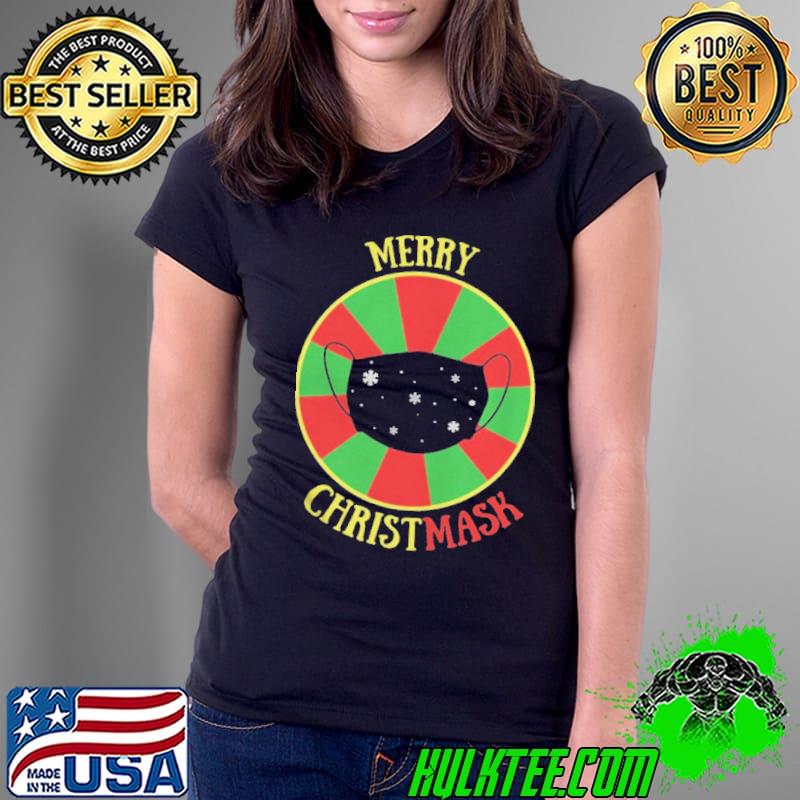 Merry Christmask Quarantine Christmas Essential Shirt Ladies Tee Merry Christmask Quarantine Christmas Essential Shirt Ladies Tee