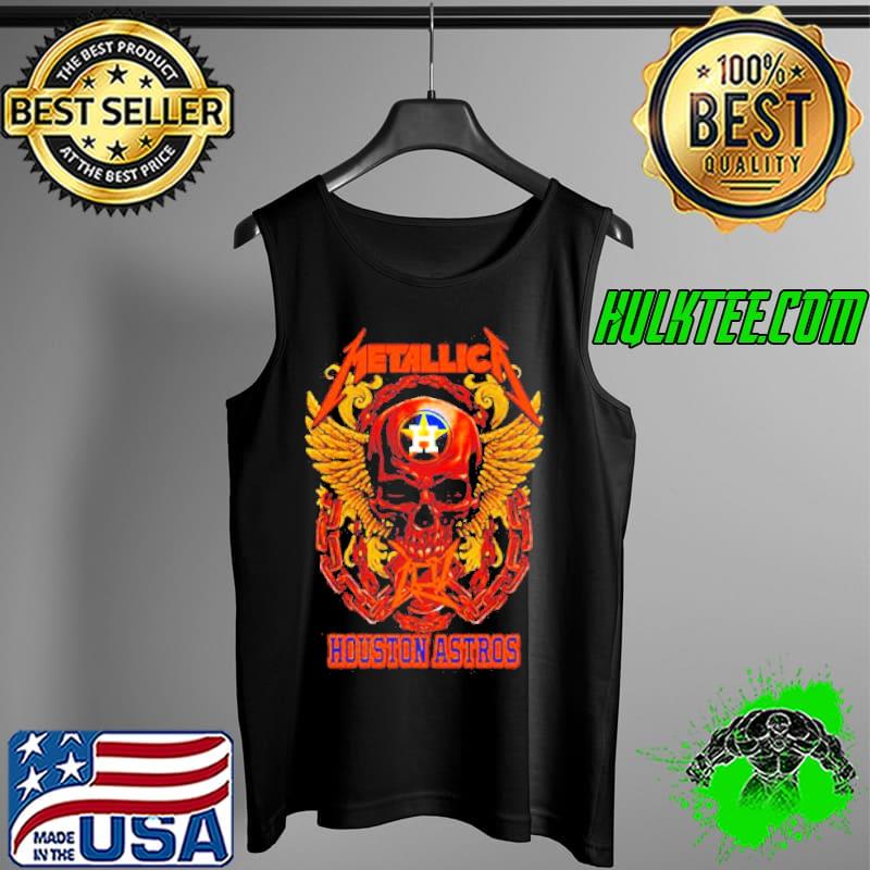 Metallica Houston Astros Skull s Tank Top Metallica Houston Astros Skull s Tank Top