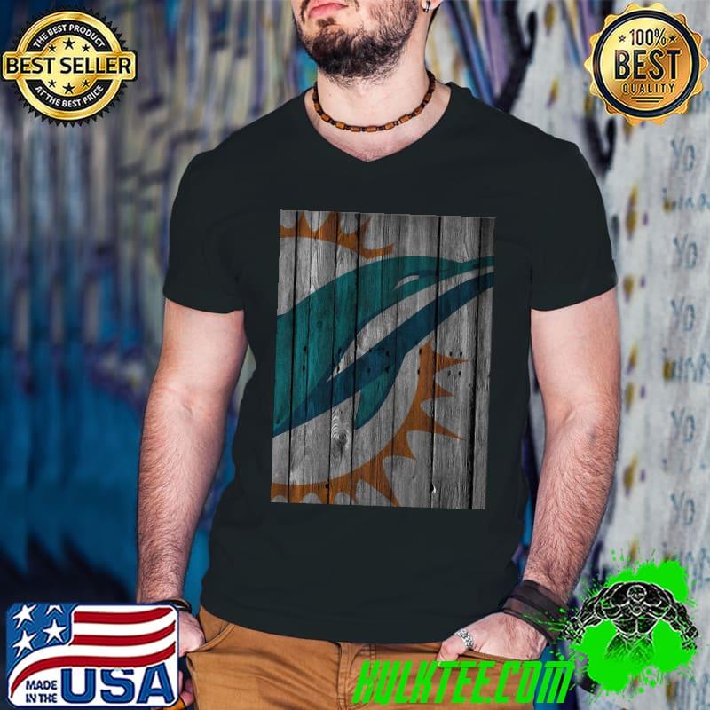 Miami Dolphins Team Rugby Wood Fence Shirt