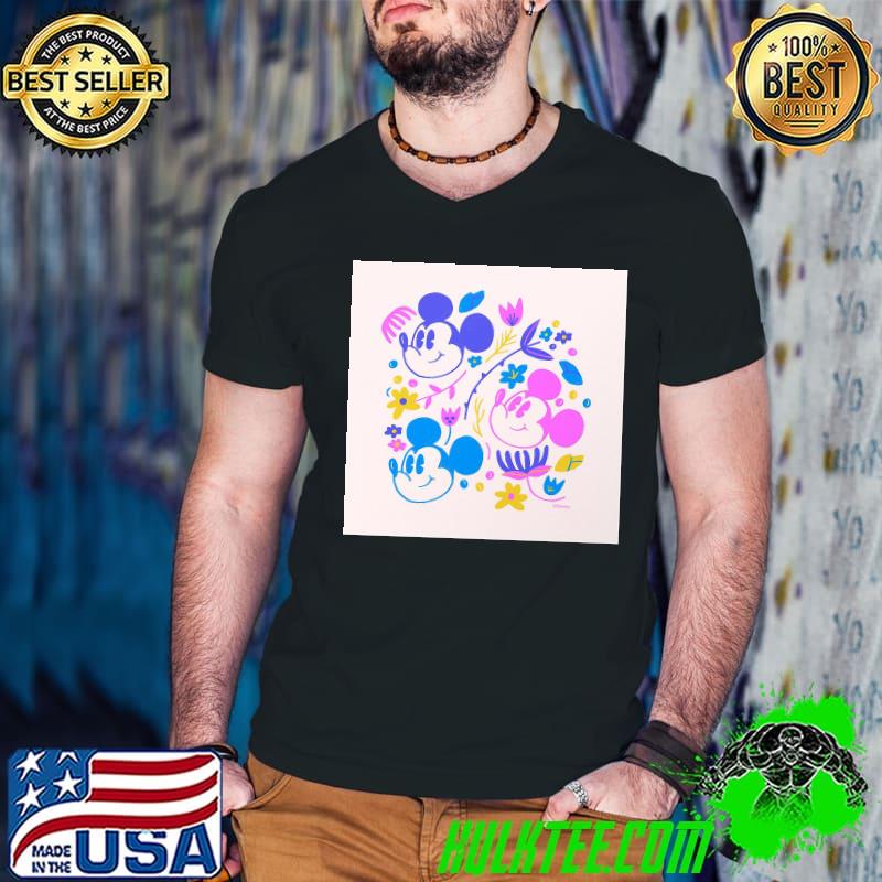 Mickey Floral Pop By Jenny Chang Rodriguez Disney Shirt Guys V Neck Mickey Floral Pop By Jenny Chang Rodriguez Disney Shirt Guys V Neck