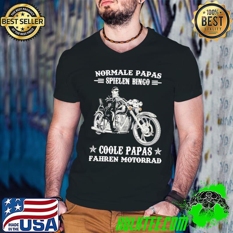 Normale Papas Spielen Bingo Coole Papas Fahren Motorrad Shirt Guys V Neck Normale Papas Spielen Bingo Coole Papas Fahren Motorrad Shirt Guys V Neck