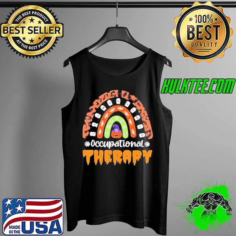 Occupational Therapy Teeth Leopardus Rainbow Happy Halloween Shirt Tank Top Occupational Therapy Teeth Leopardus Rainbow Happy Halloween Shirt Tank Top
