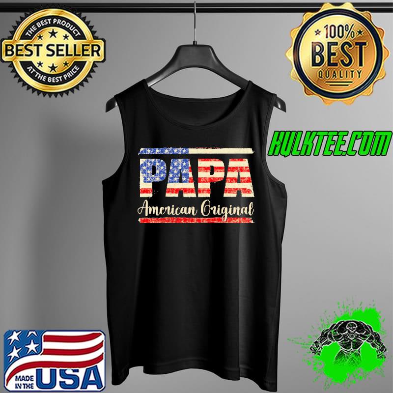 Papa american original usa flag retro s Tank Top Papa american original usa flag retro s Tank Top