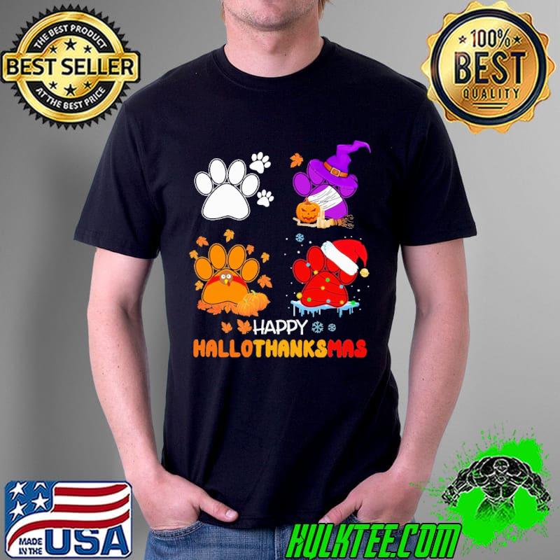 Paw Happy Hallothanksmas Pumpkin shirt