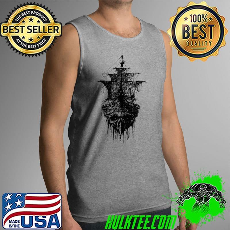 Pirate Ship Skull Tattoo s Tank Top Pirate Ship Skull Tattoo s Tank Top