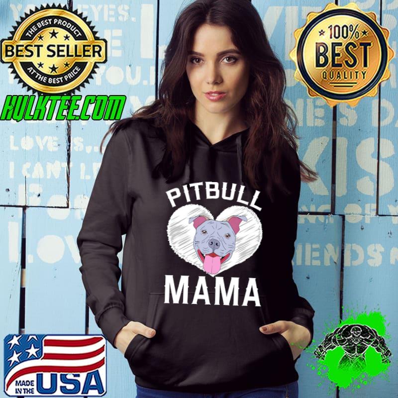Pitbull mama heart shirt