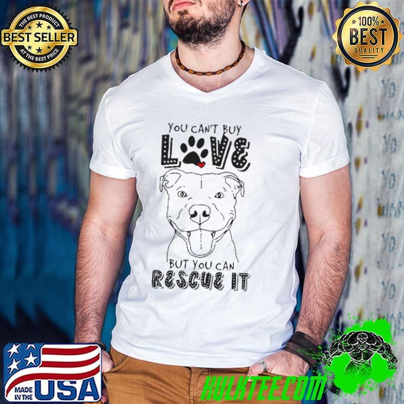 Pitbull You Can’t Buy Love But You Can Rescue It s Guys V Neck Pitbull You Can’t Buy Love But You Can Rescue It s Guys V Neck