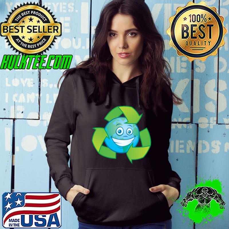 Planet Earth Recycle Shirt Hoodie Planet Earth Recycle Shirt Hoodie