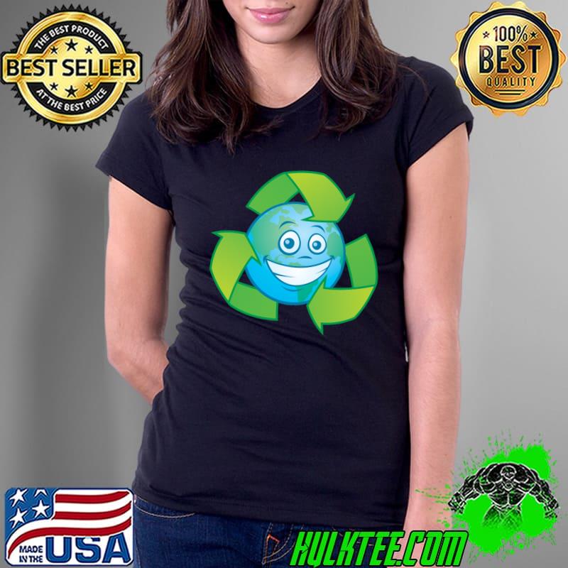 Planet Earth Recycle Shirt Ladies Tee Planet Earth Recycle Shirt Ladies Tee