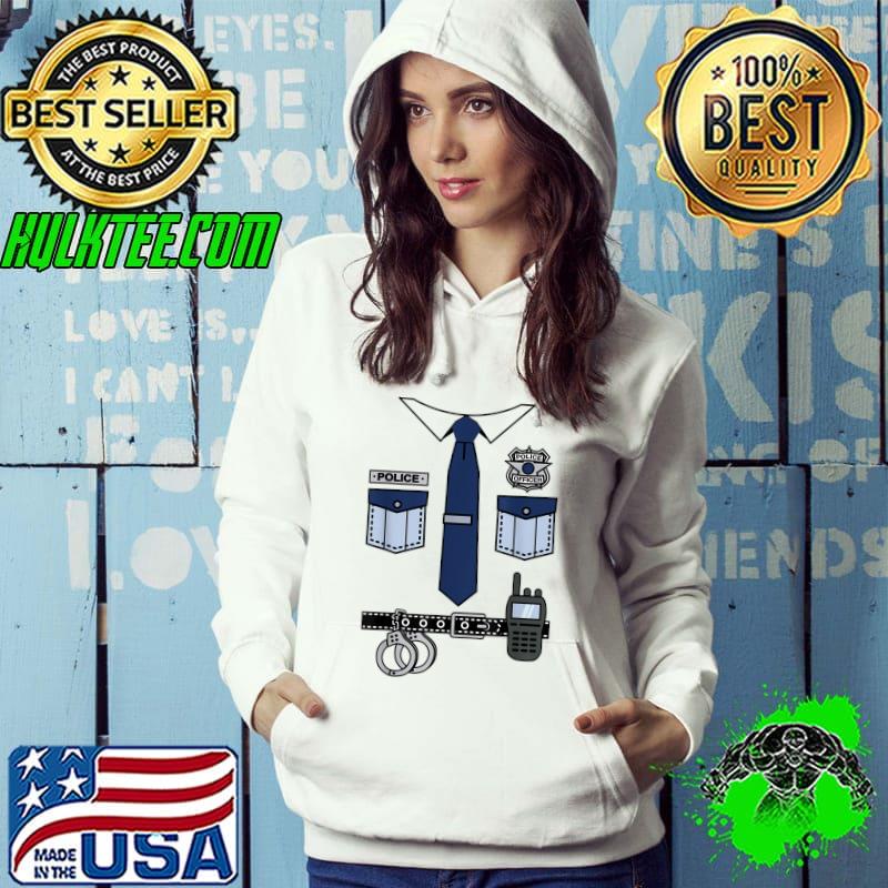 Police Officer Costume for Kids & Adults Easy Halloween T-Shirt Hoodie Police Officer Costume for Kids & Adults Easy Halloween T-Shirt Hoodie
