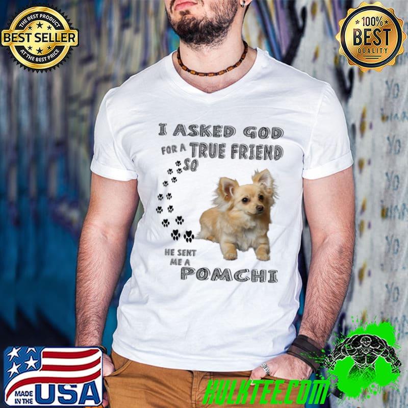 Pomchi Dog Quote Mom, Chimeranian Dad Chi Pom Art Pomahuahua T-s Guys V Neck Pomchi Dog Quote Mom, Chimeranian Dad Chi Pom Art Pomahuahua T-s Guys V Neck