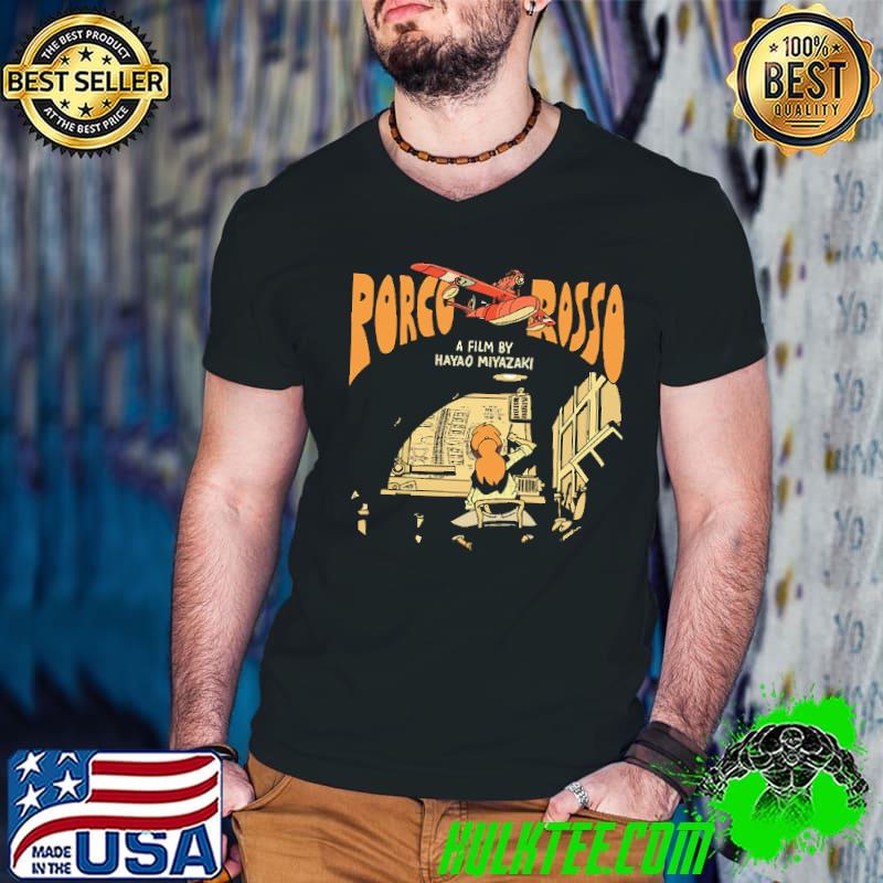 Porco Rosso A Film By Hayao Miyazaki Guys V Neck Porco Rosso A Film By Hayao Miyazaki Guys V Neck