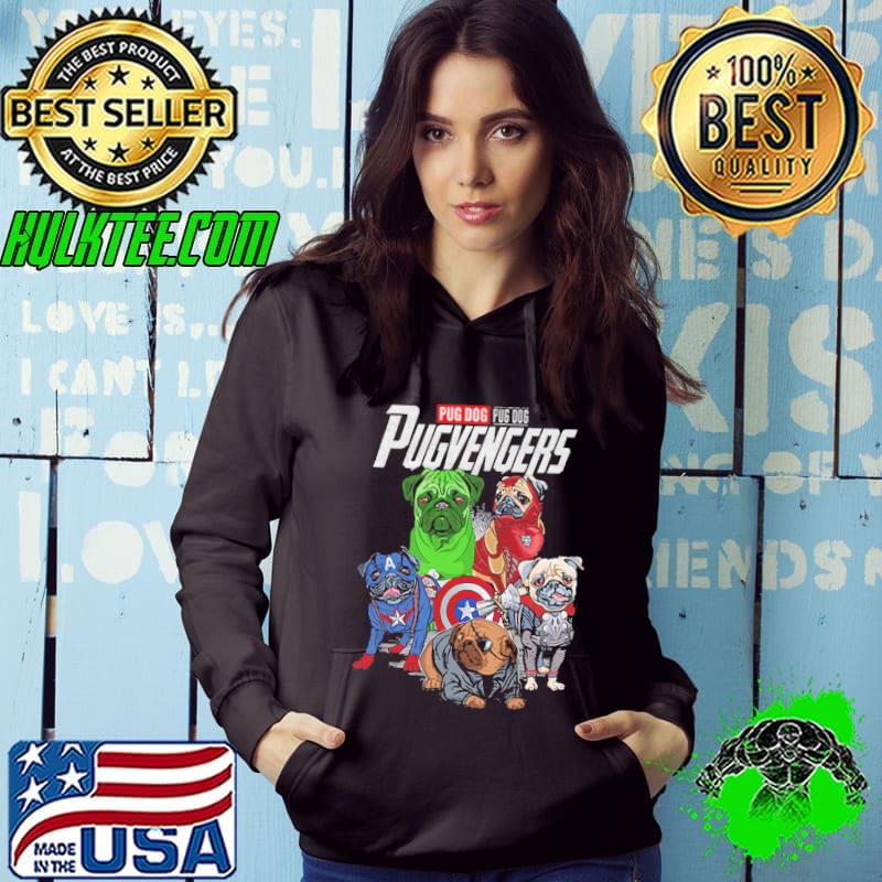 Pug dog Pugvengers avengers captain america hulk thor black panther iron man christmas shirt