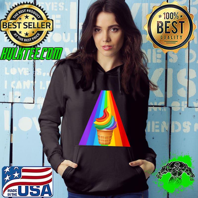 Rainbow Ice-cream Cone Road T-Shirt