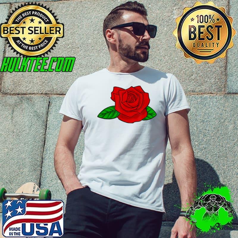 Red Rose Flower - Botanical Design - Floral Art T-Shirt Unisex Red Rose Flower - Botanical Design - Floral Art T-Shirt Unisex