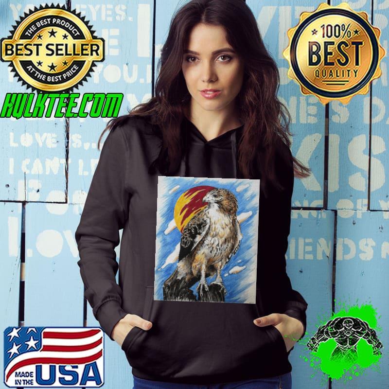 Red Tail Hawk Art Shirt Hoodie Red Tail Hawk Art Shirt Hoodie
