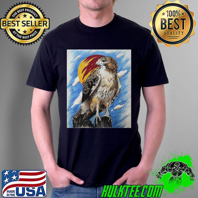 Red Tail Hawk Art Shirt