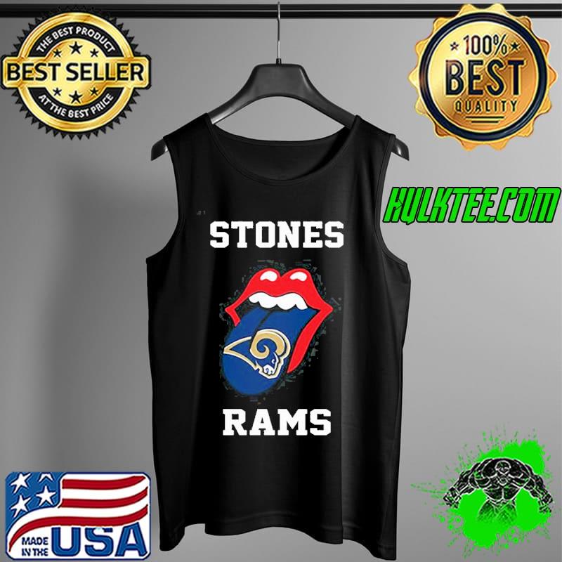 Rolling Stones Los Angeles Rams Logo Shirt Tank Top Rolling Stones Los Angeles Rams Logo Shirt Tank Top