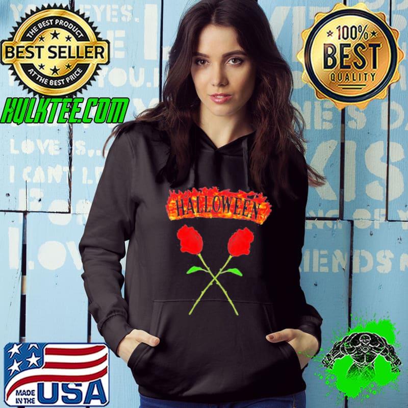 Roses And Flames Halloween Shirt