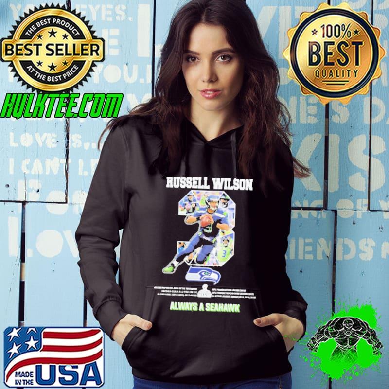 Russell Wilson 3 Always a Seattle Seahawks Rugby Shirt Hoodie Russell Wilson 3 Always a Seattle Seahawks Rugby Shirt Hoodie