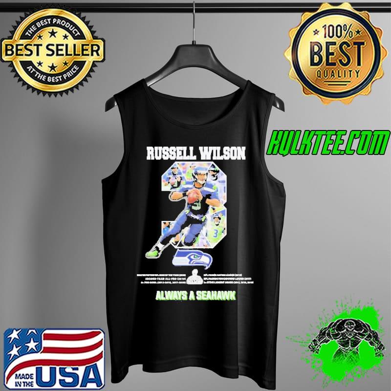 Russell Wilson 3 Always a Seattle Seahawks Rugby Shirt Tank Top Russell Wilson 3 Always a Seattle Seahawks Rugby Shirt Tank Top