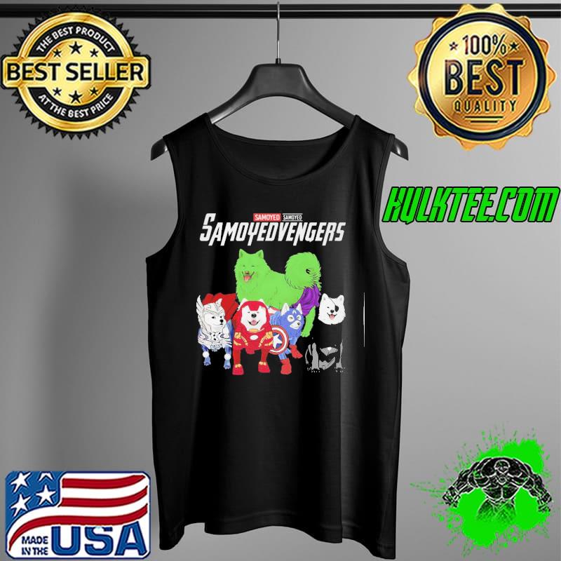 Samoyed avengers captain america hulk thor black panther iron man s Tank Top Samoyed avengers captain america hulk thor black panther iron man s Tank Top