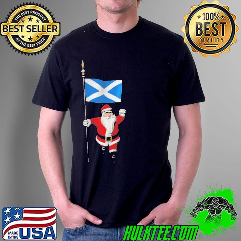 Santa Claus With Flag Of Scotland Christmas s Unisex Santa Claus With Flag Of Scotland Christmas s Unisex