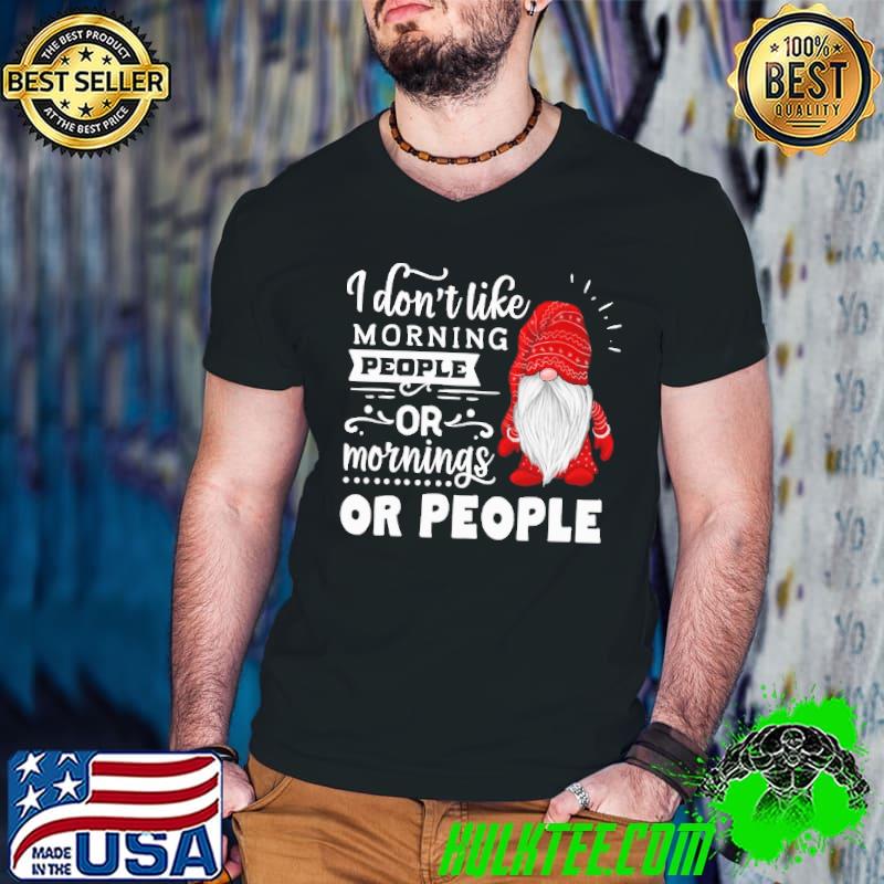 Santa I Don't Like Morning People Or Mornings Or People Christmas Shirt Guys V Neck Santa I Don't Like Morning People Or Mornings Or People Christmas Shirt Guys V Neck