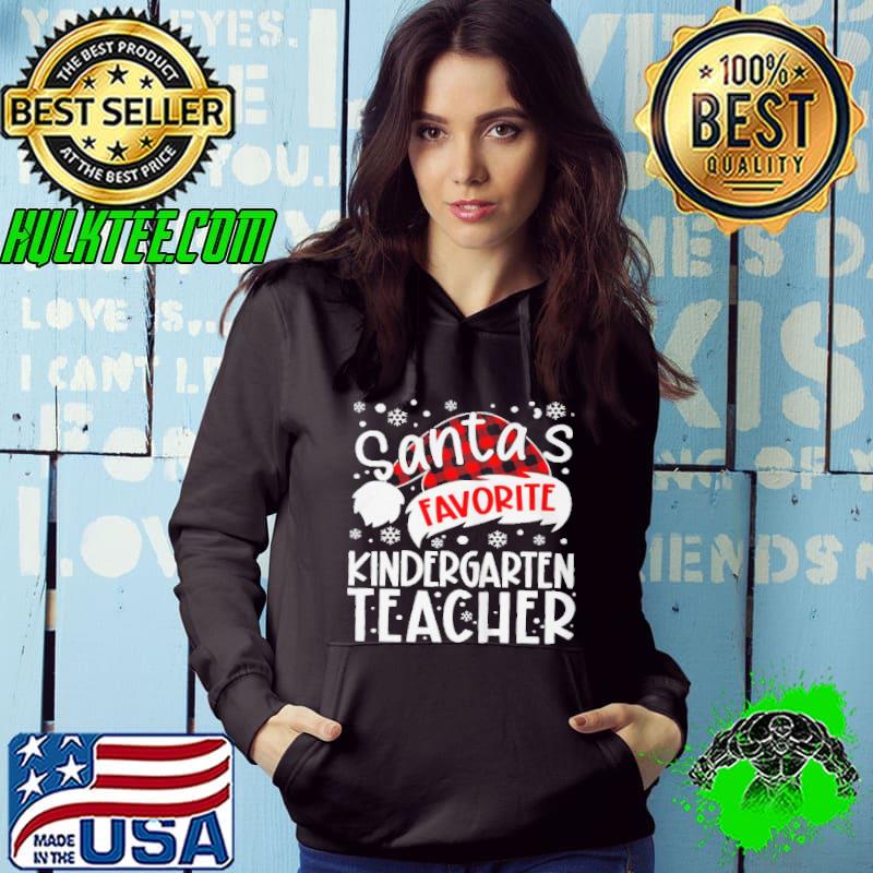 SANTA’S FAVORITE KINDERGARTEN TEACHER SHIRT