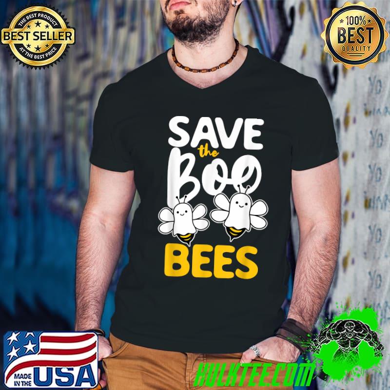 Save The Boo Bees Breast Cancer Awareness Halloween Ghost T-Shirt
