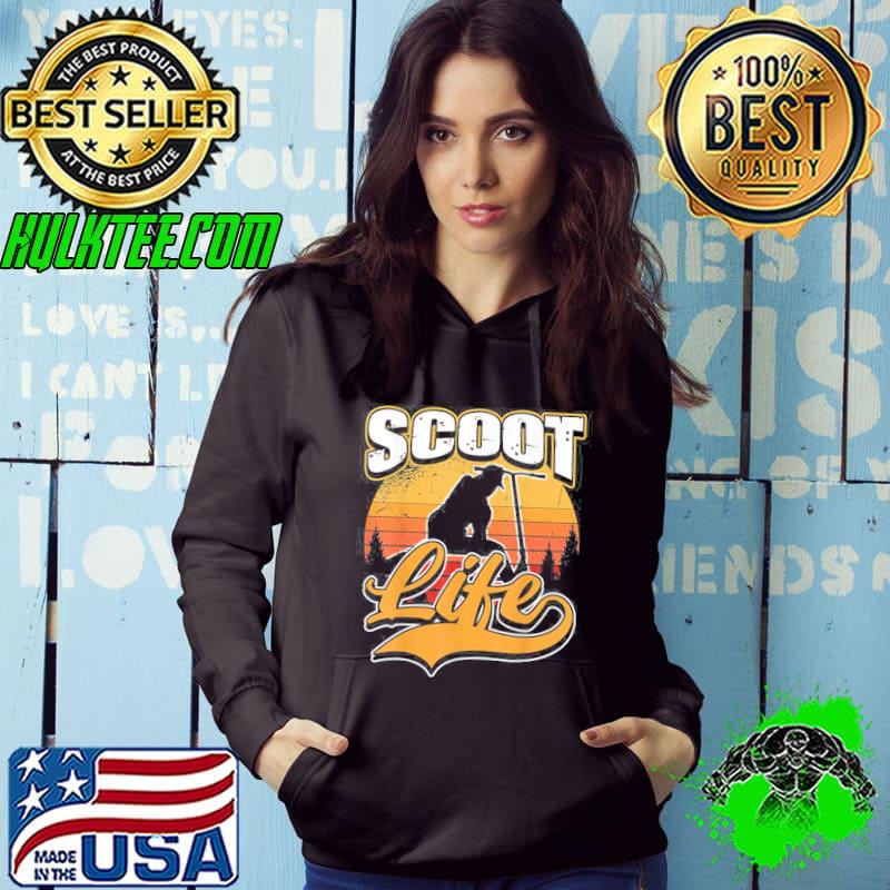 Scoot Life Kick Scooters Riders Vintage Sunset Shirt