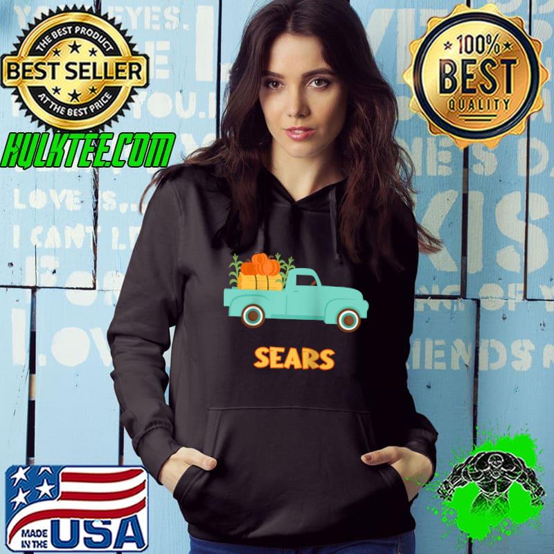 Sears Custom Last Name Family Pumpkins Thanksgiving Raglan Baseball T-shirt