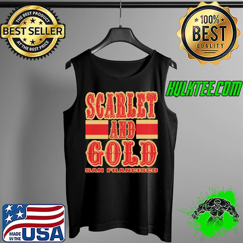 SF LYFE Scarlet and Gold San Francisco Shirt Tank Top SF LYFE Scarlet and Gold San Francisco Shirt Tank Top