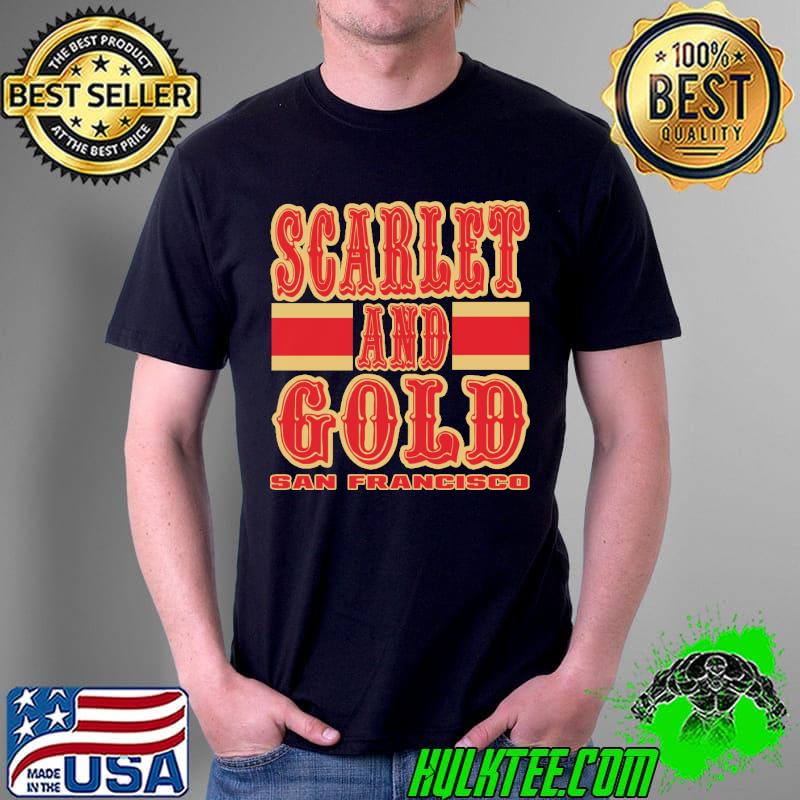 SF LYFE Scarlet and Gold San Francisco Shirt Unisex SF LYFE Scarlet and Gold San Francisco Shirt Unisex