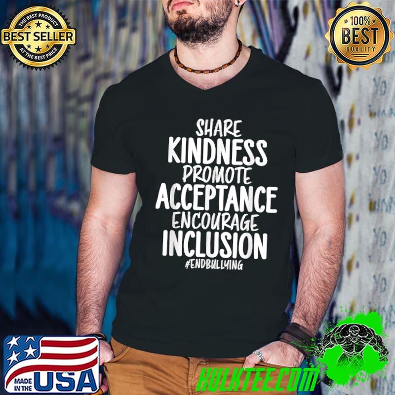 Share Kindness Anti Bullying Awareness Unity Day Orange T-Shirt
