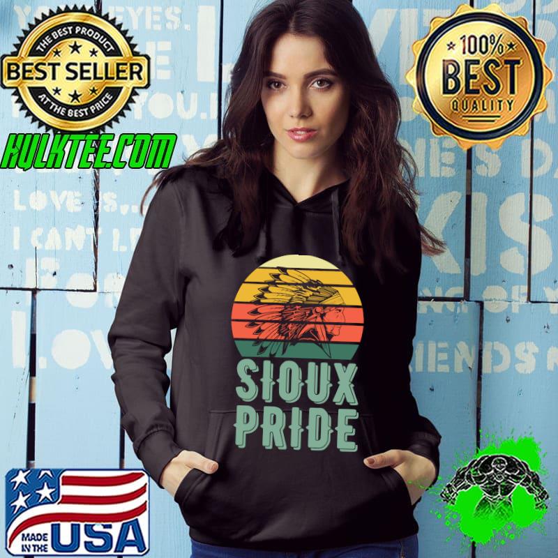 Sioux Pride Retro Vintage Native American Tribe Headdress T-Shirt