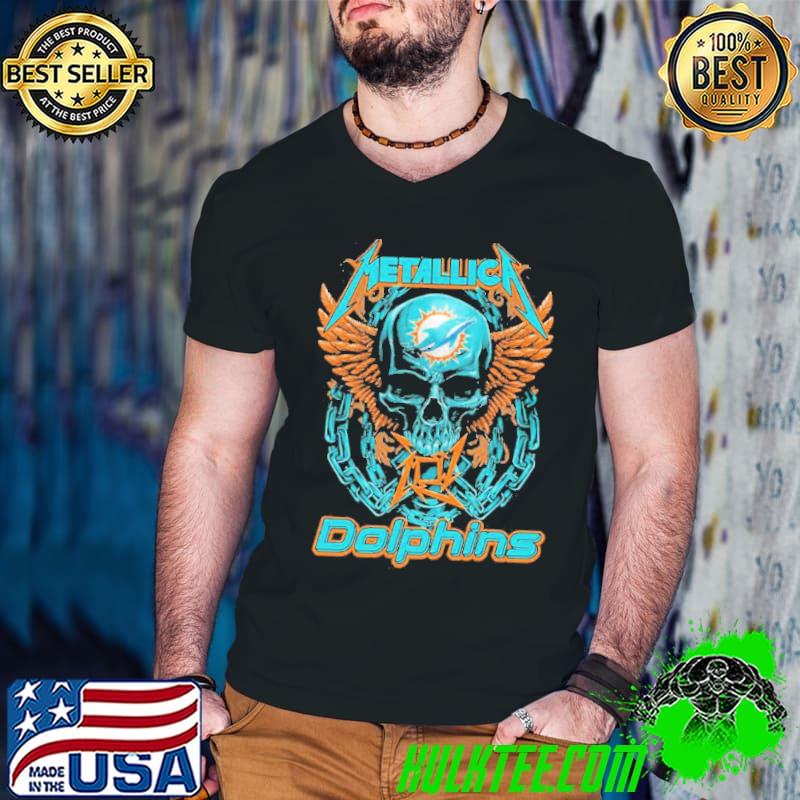 Skull Metallica Miami Dolphins Shirt