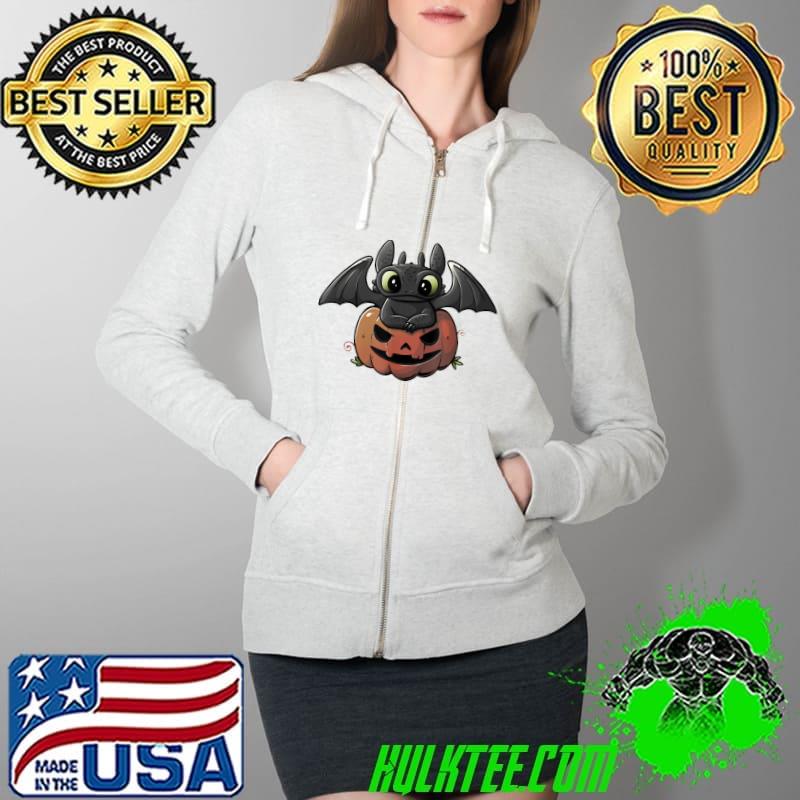 Spooky Dragon Cute Funny Halloween Pumpkin T-Shirt Full Zip Hooded Spooky Dragon Cute Funny Halloween Pumpkin T-Shirt Full Zip Hooded