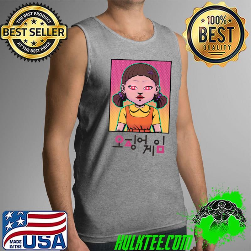 Squid Game Doll Neon Poster Premium T-Shirt Tank Top Squid Game Doll Neon Poster Premium T-Shirt Tank Top